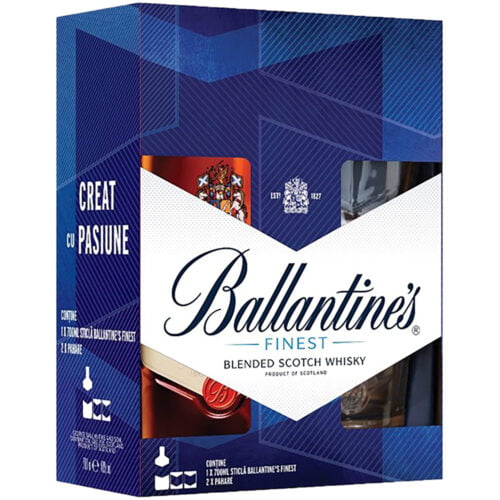 Ballantine’s 0.7L + 2 Pahare