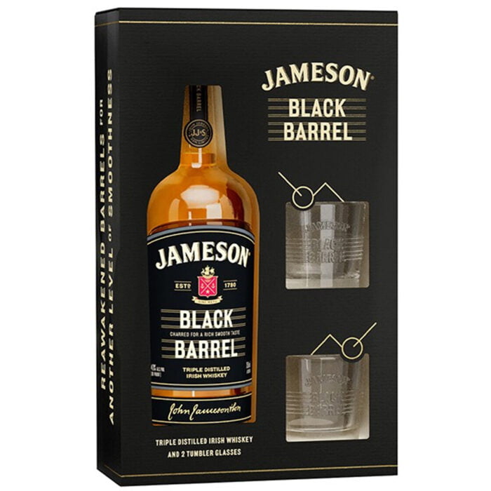 Jameson Select Reserve Black Barrel 0.7L + 2 Pahare