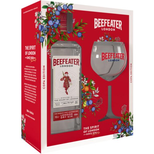 Beefeater London Dry 0.7L + 1 Pahar