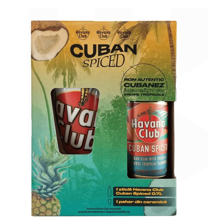 Havana Cuban Spiced 0.7L + 1 Pahar Ceramica