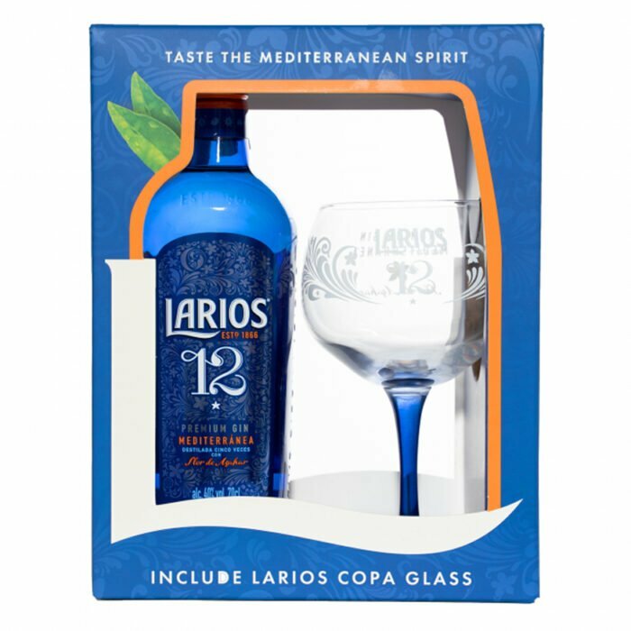 Larios 12 Botanical Gin 0.7L + 1 Pahar