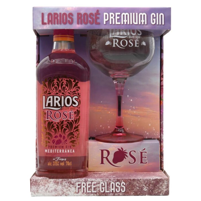 Larios Rose Gin 0.7L + 1 Pahar