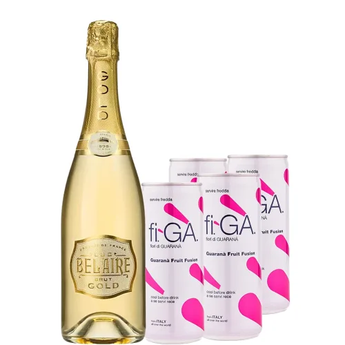 Pachet Luc Belaire Gold 0.75l + fi GA 0.25l