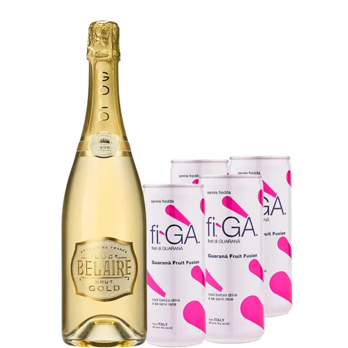 Pachet Luc Belaire Gold 0.75l + fi GA 0.25l