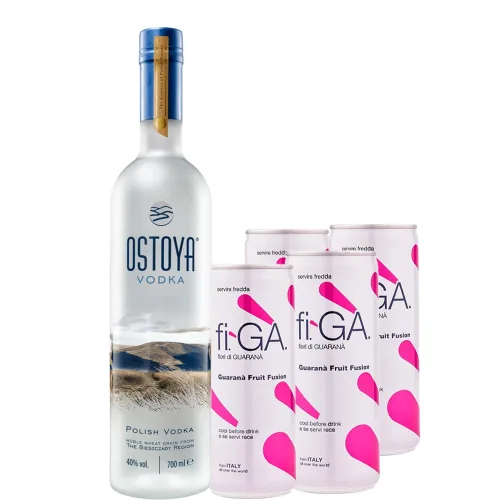 Pachet Vodca Ostoya 0.7l + fi GA 0.25l