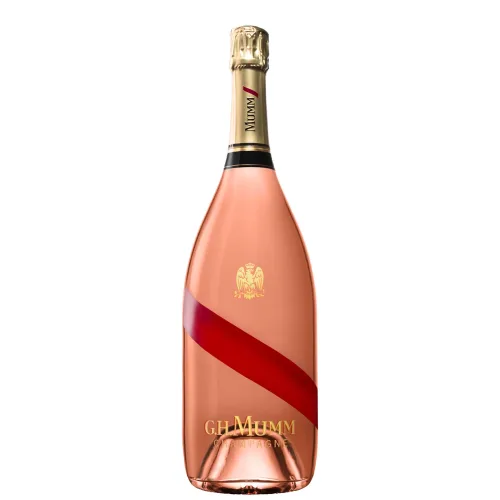 a bottle of pink Mumm Grand Cordon Rose Brut 0.75l Sampanie